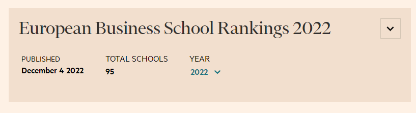 2022年《金融时报》欧洲商学院排名出炉，法国夺得多个第一！